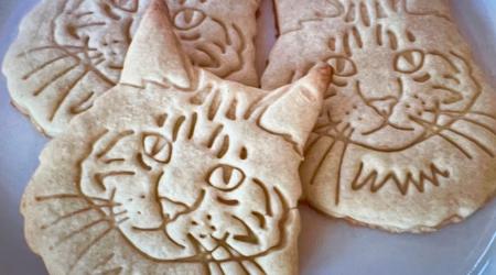 Maine Coon cat cookies