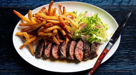 Steak frites at Brasserie Liberte