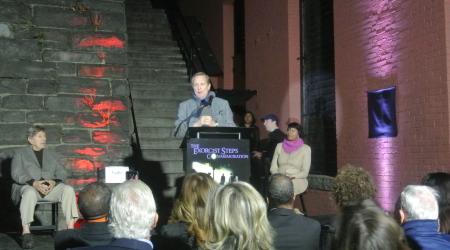 William Friedkin at the 2015 Exorcist Steps Commemoration Ceremony 