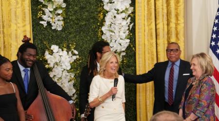 First Lady Dr. Jill Biden welcomes 34th Annual Praemium Imperiale laureates, Grant for Young Artist recipients and attendees to The White House on Tuesday, September 12, 2023.