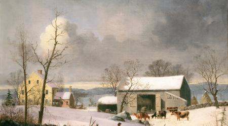 George Henry Durrie, Winter in the Country, c. 1858, oil on canvas