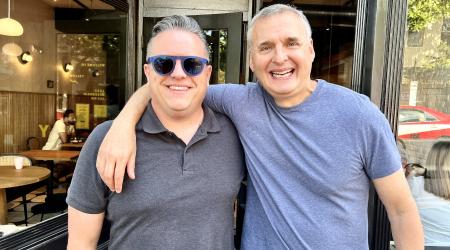 Nevin Martell and Phil Rosenthal at YELLOW in Georgetown
