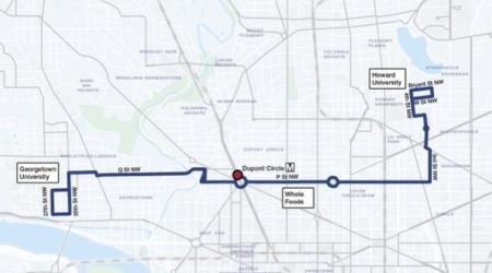 New WMATA Georgetown Bus Route
