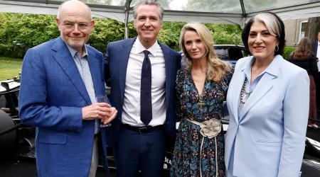 Mark Thompson Governor Gavin Newsom Jennifer Siebel Newsom Tammy Haddad