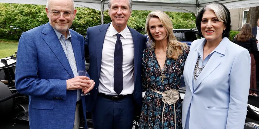 Mark Thompson Governor Gavin Newsom Jennifer Siebel Newsom Tammy Haddad